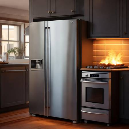 冰箱远离火源,旺财风水佳