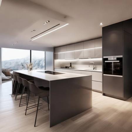 消毒柜镶嵌橱柜，美观空间高