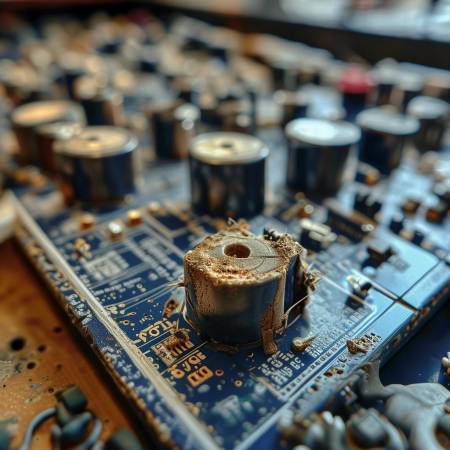 检查电容连接线,确保安全