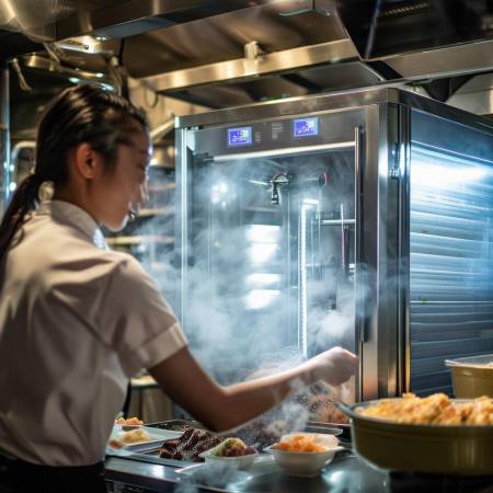 粉面馆卫生升级,消毒柜显神通