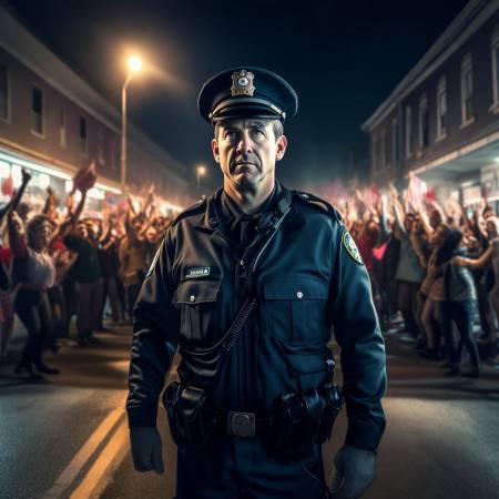 警民共守护胜利