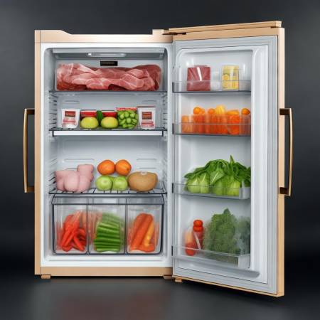 冰箱左熟右生,无塑料袋。