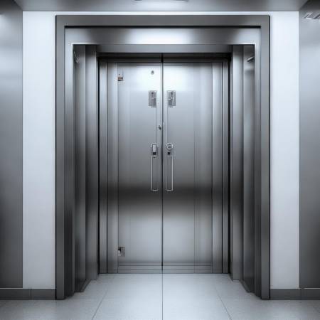 电梯安全防盗门,逃生关键。