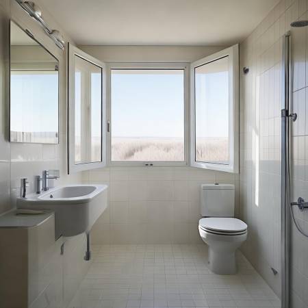 卫生间清洁后,通风换气。