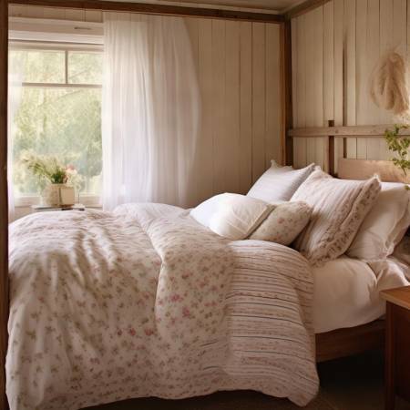 田园碎花条纹布料