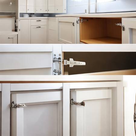 合页安装:内装简洁,外装美观