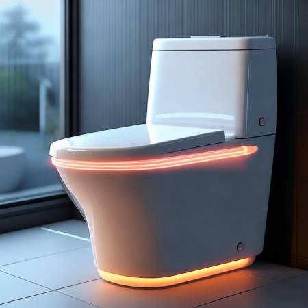 XX智能马桶，时尚贴心，冲水力