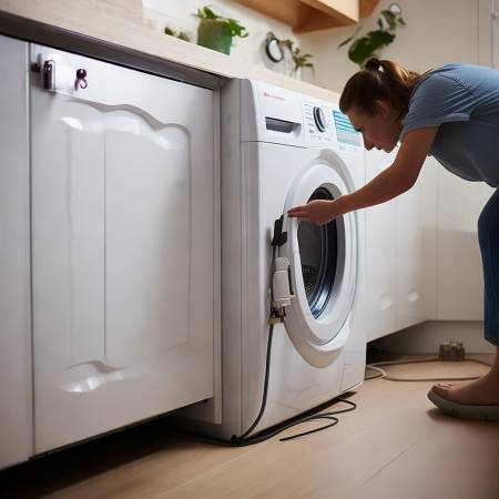 检查电源确保洗衣机工作