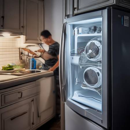 冰箱风扇故障,保修期内联系售后