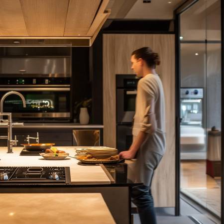 厨房台面宜适中,操作更便捷