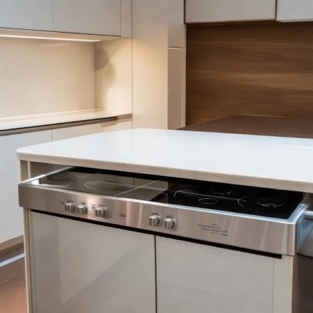 台面与集成灶高度适中