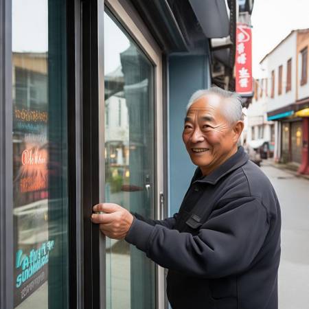 市中心老王店,防盗门牢固时尚