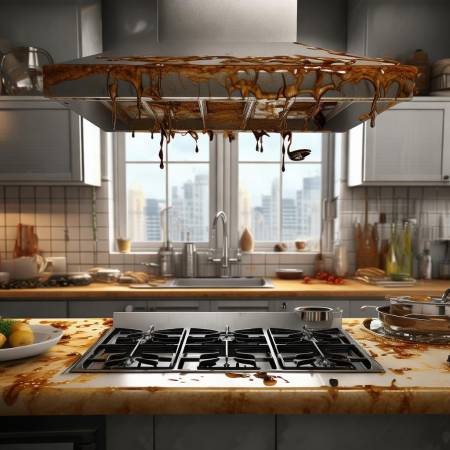 油烟机油污积累原因及清洁必要性