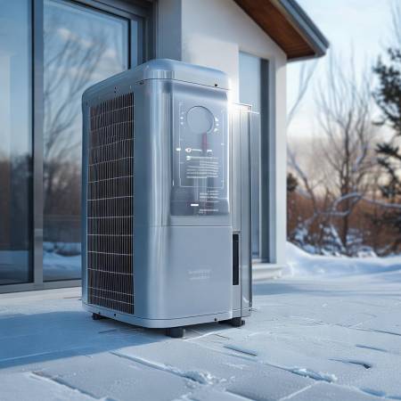 空气能,借热制暖设备