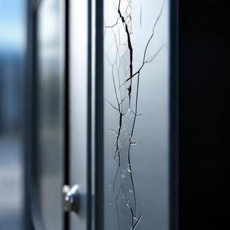 防盗门裂缝隐患大