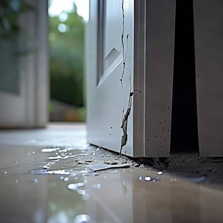 门缝威胁家安全