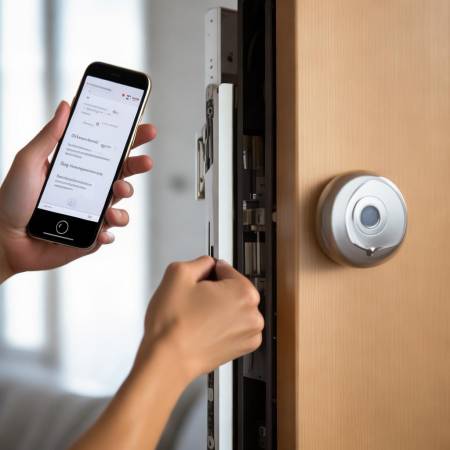 砺安指纹锁安装简便