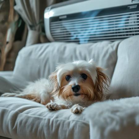 狗狗夏日空调降温
