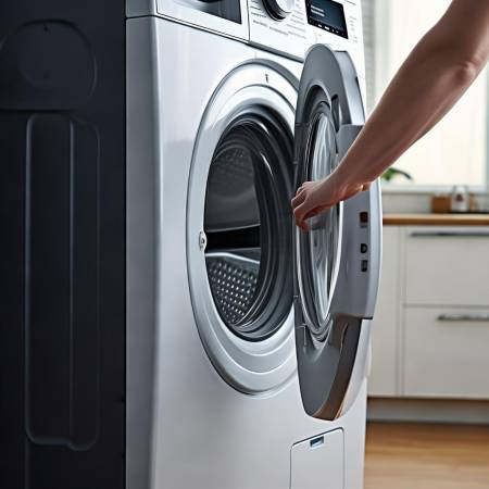 洗衣机门打开步骤