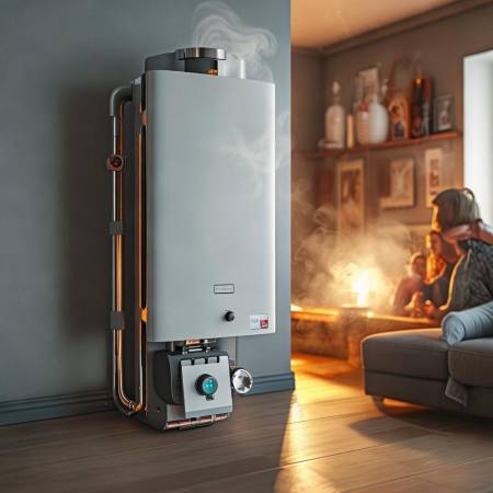 壁挂炉:热水供暖两用