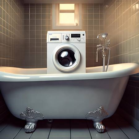 洗衣机洗澡桶实验