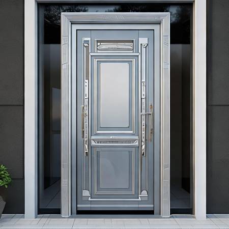 宏达门业:高端防盗门,款式多样