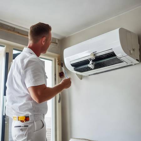 找师傅安装维护空调