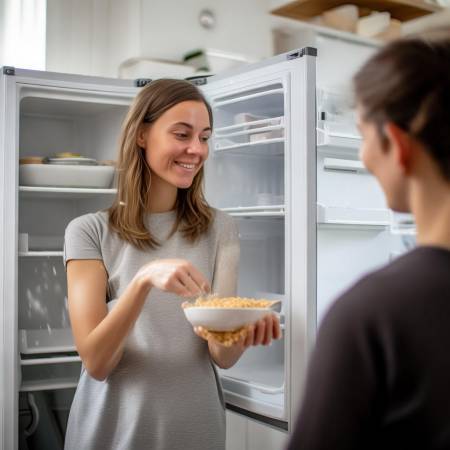 “面包屑除冰箱异味新法”
