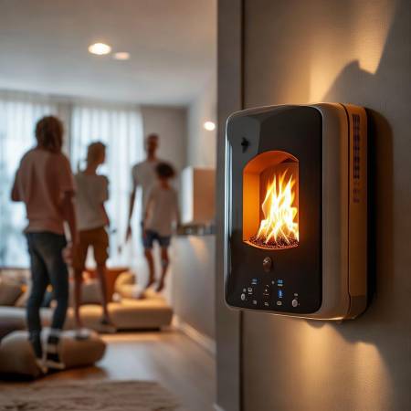 壁挂炉预热,自动调节温度