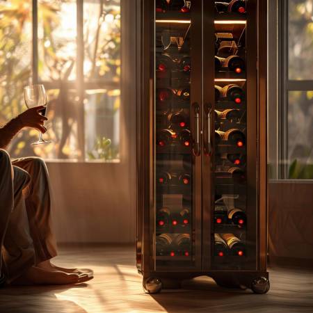 扬州酒窖红酒柜,人性化设计,品