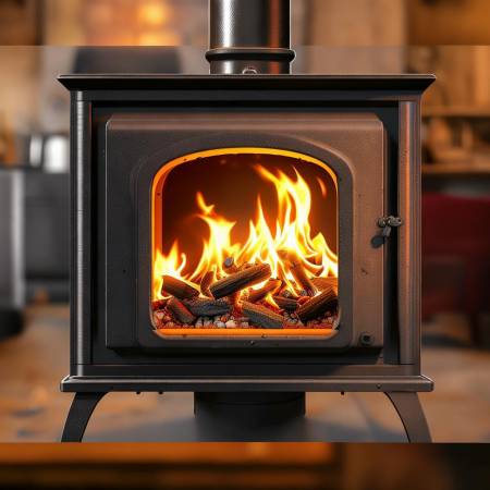 单层火孔炉芯，结构简单火力弱。