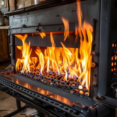 多层火孔炉芯，高效清洁。