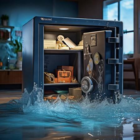 方舟保险柜防水实力强