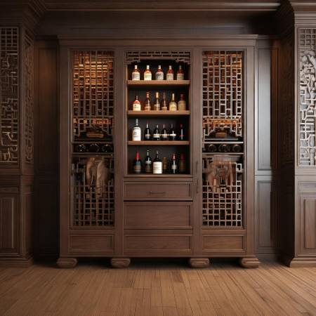 中式酒柜:风格与实用并存