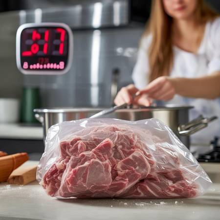 解冻羊肉，速烹饪食