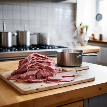 羊肉解冻高温煮，食品安全有保障