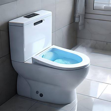 自动冲洗消毒，洁净马桶体验