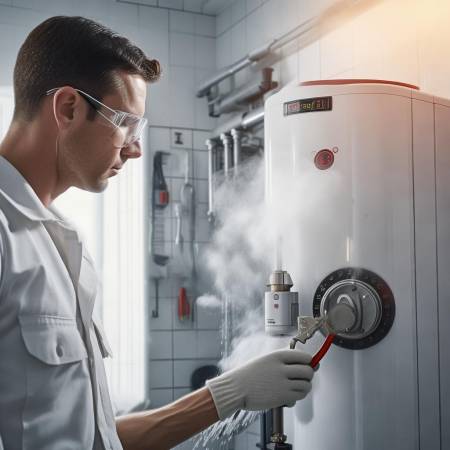 调节进水阀，加速热水输出