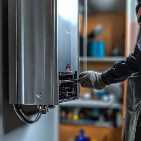 壁挂炉内部水清洗