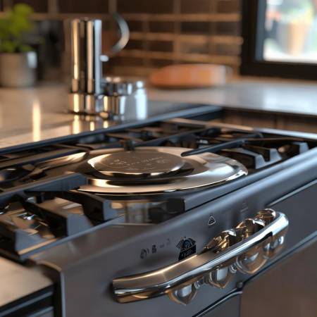 “美的燃气灶耐高温易清洁,安全