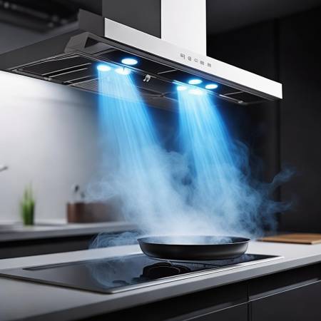 油烟机吸力强，自动清洗