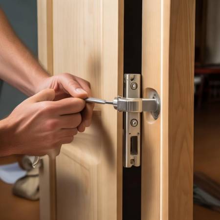 检查门铰链,松则紧固,坏则更换