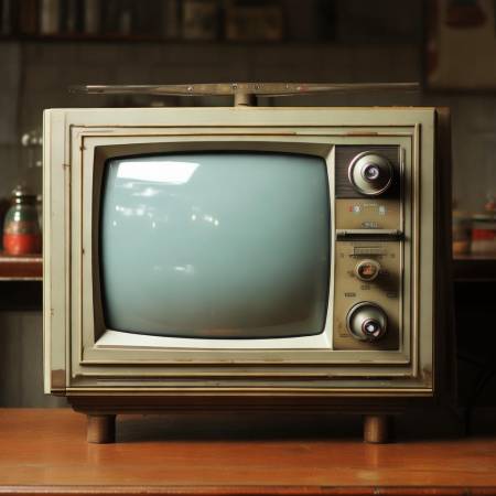 老式中国电视引自豪