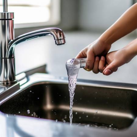 水管清洗,清水冲洗,水质安全。