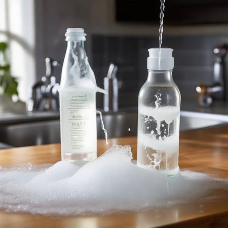 白醋洗洁精混合液