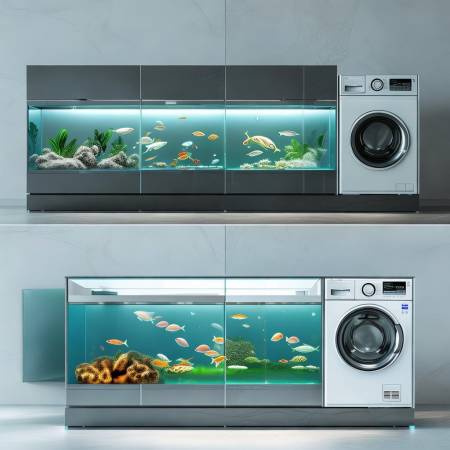 科技融合,简约鱼洗一体的设计