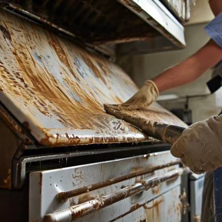 老式油烟机需定期清洗