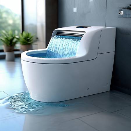 智能马桶,瀑布冲刷,自然回归