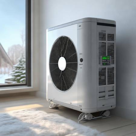 空气能冷媒系统，吸热制冷。