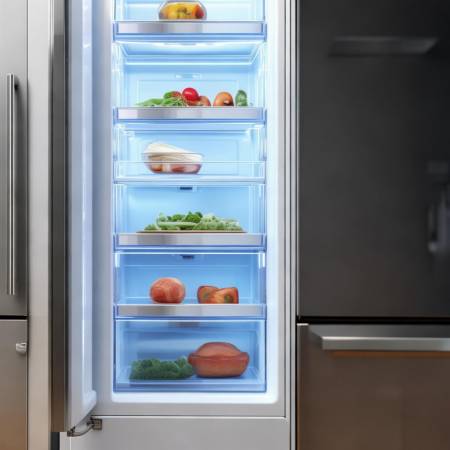 冰箱门易开,照明充足,静音。
